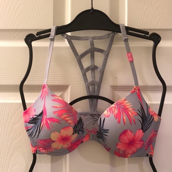 💖Victoria Secrets PINK DATE Push-Up Racerback Bra - Picture 1 of 4
